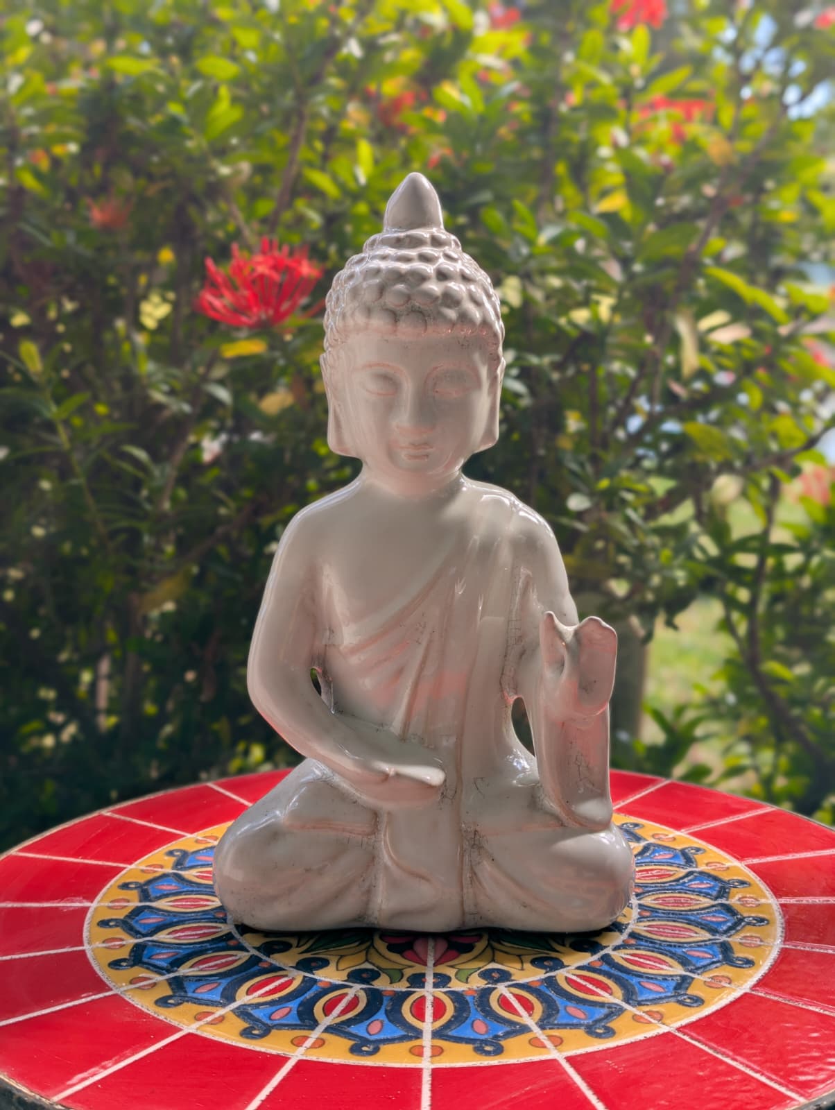 Yoga equipment arranged in a peaceful home setting, ready for a private yoga session in Boca Raton.